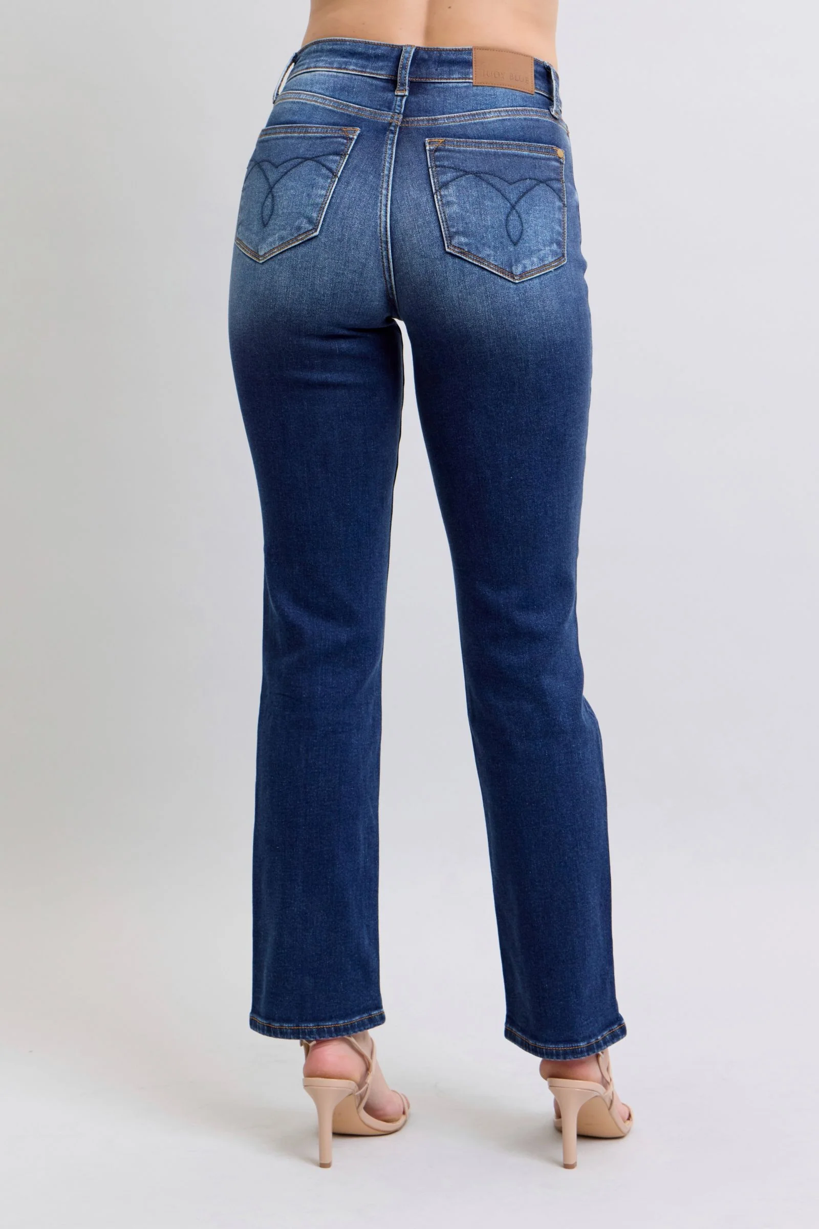 Judy Blue Full Size Washed Straight Leg Jeans with Pockets - Lositime