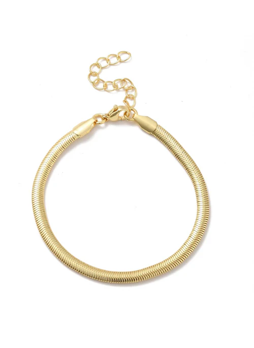 Herringbone Bracelet Gold - Lositime