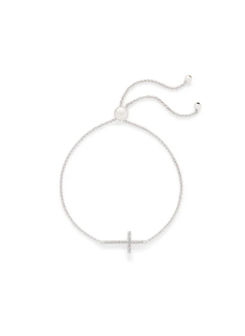Cross Bracelet Sterling Silver - Lositime
