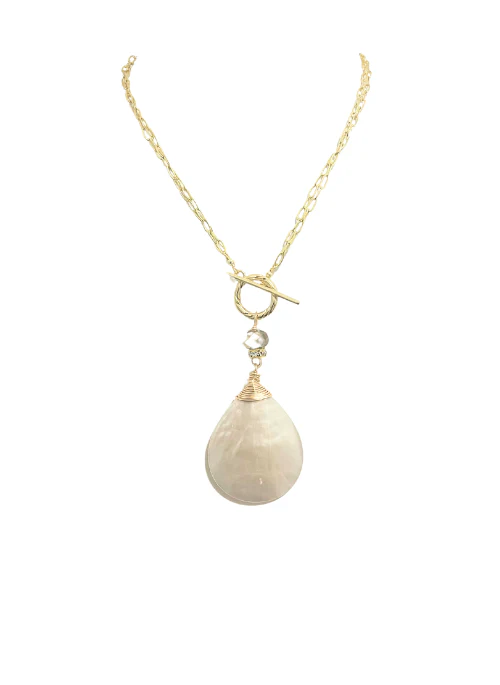 2 Way Mother of Pearl Convertible Necklace - Lositime
