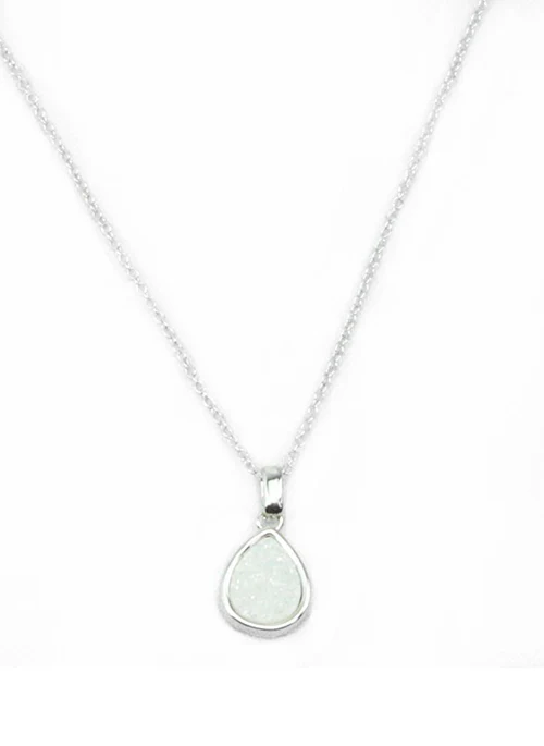 Emma Teardrop Pendant in Silver - Lositime