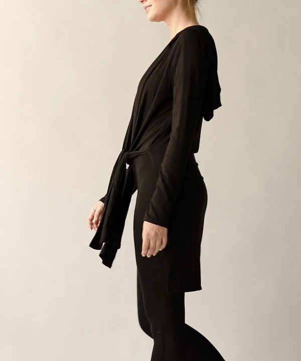 BAMBOO SLIM CARDGIAN WITH A HOODIE - Lositime