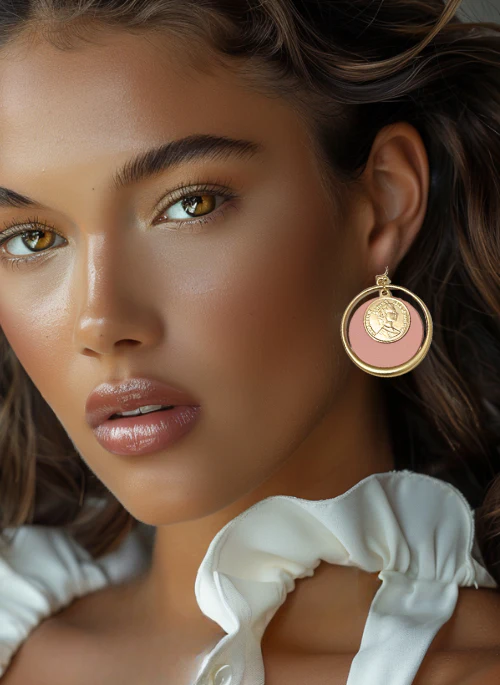 Coin Hoop Earrings - Lositime
