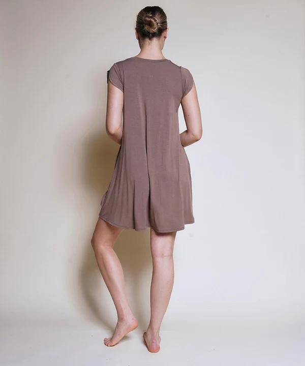 BAMBOO TULIP SLEEVE DRESS - Lositime