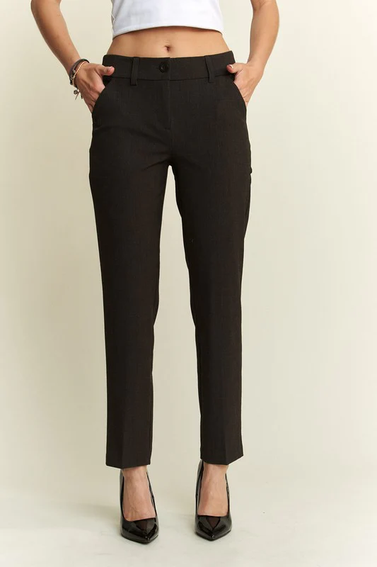 ADORA Zipper Skinny 2 Pockets Pants - Lositime