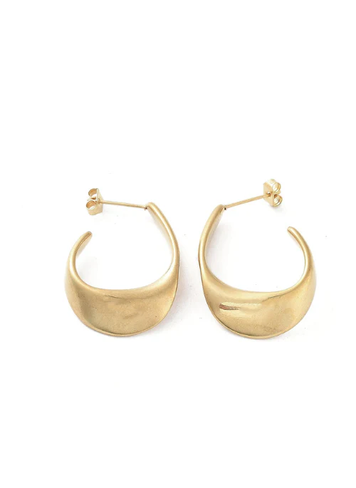 Andee Twisted Gold Teardrop  Hoops - Lositime