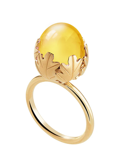 MURMURE Crystal Ring leaf - Lositime