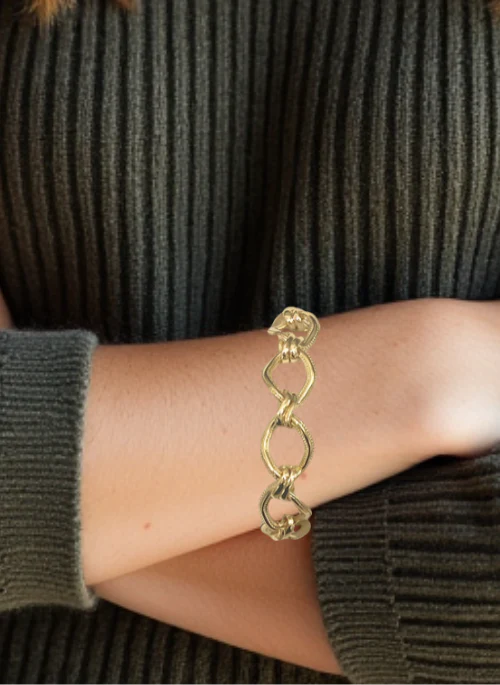 Stacee Chunky Gold Chain Bracelet - Lositime