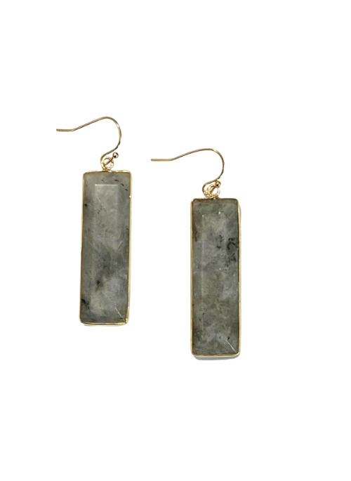 Labradorite Drop Earrings - Lositime