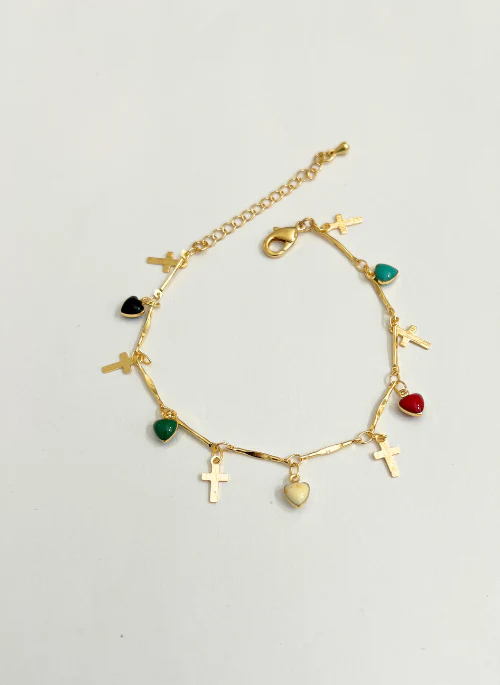 Faith & Hearts Bracelet - Lositime