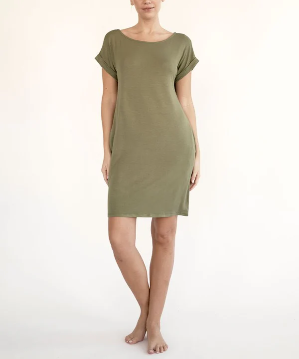 BAMBOO CROP DRESS WITH POCKETS - Lositime
