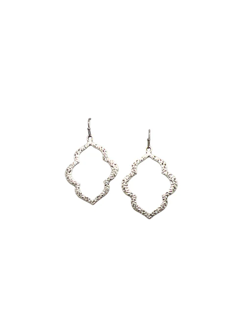 CJ Small Hammered Silver Earrings - Lositime