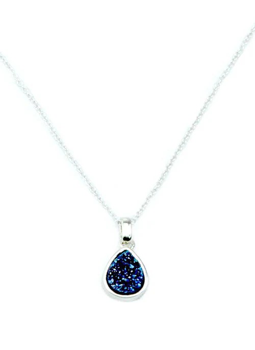 Emma Teardrop Pendant in Silver - Lositime