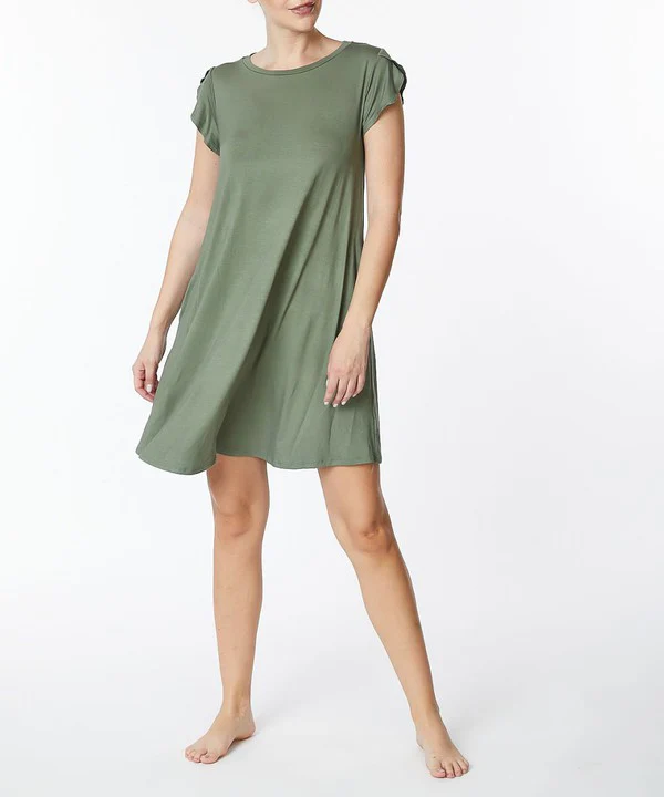 BAMBOO TULIP SLEEVE DRESS - Lositime