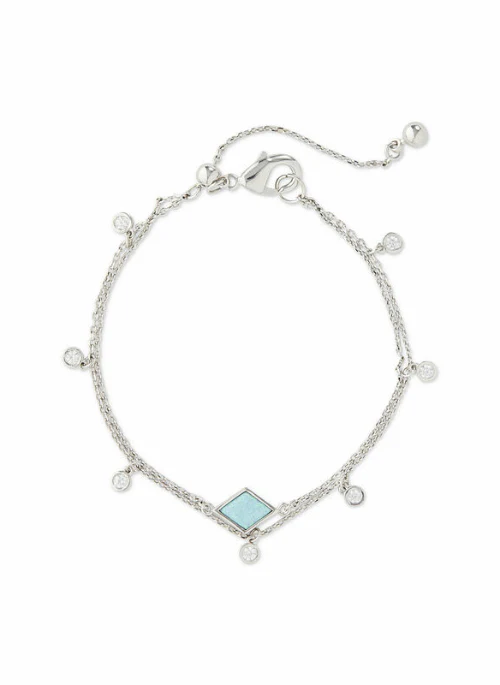 Connie Opal Adjustable Bracelet Silver - Lositime