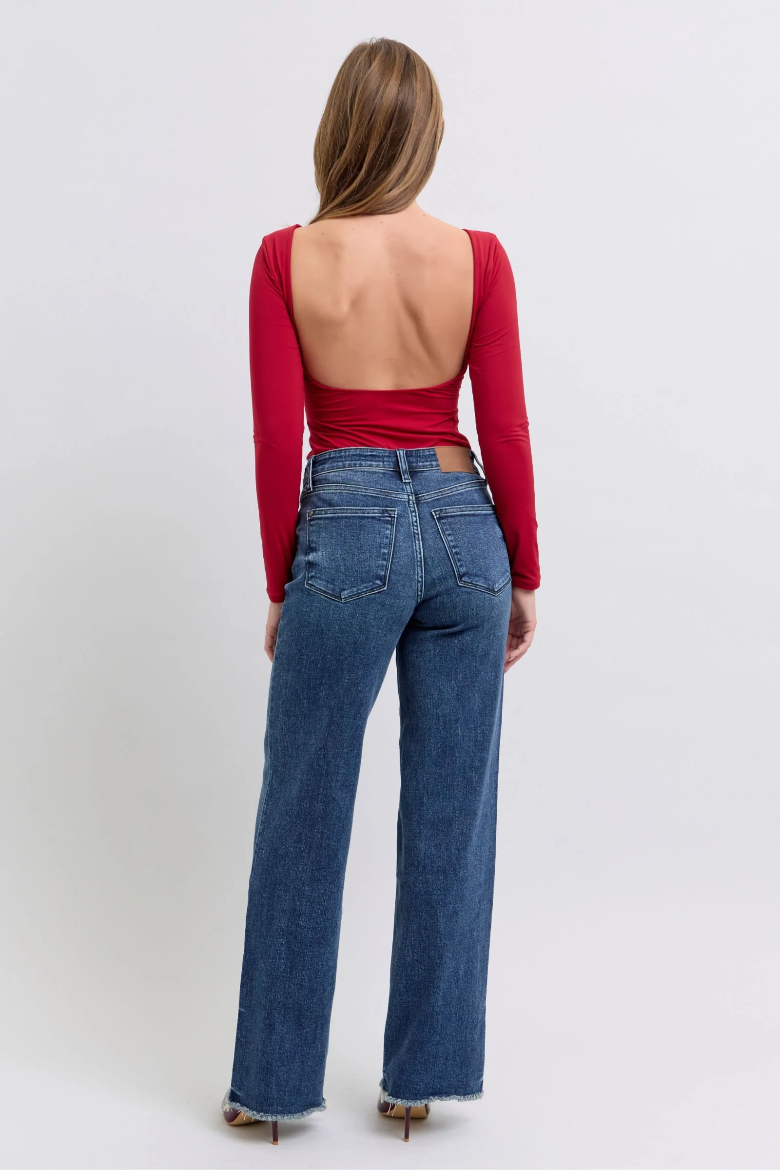 Judy Blue Full Size Raw Hem Mid Rise Jeans - Lositime