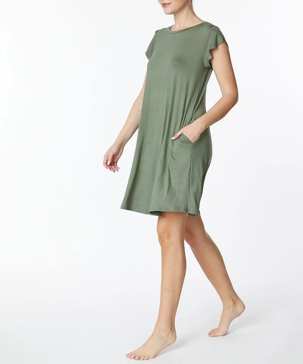 BAMBOO TULIP SLEEVE DRESS - Lositime
