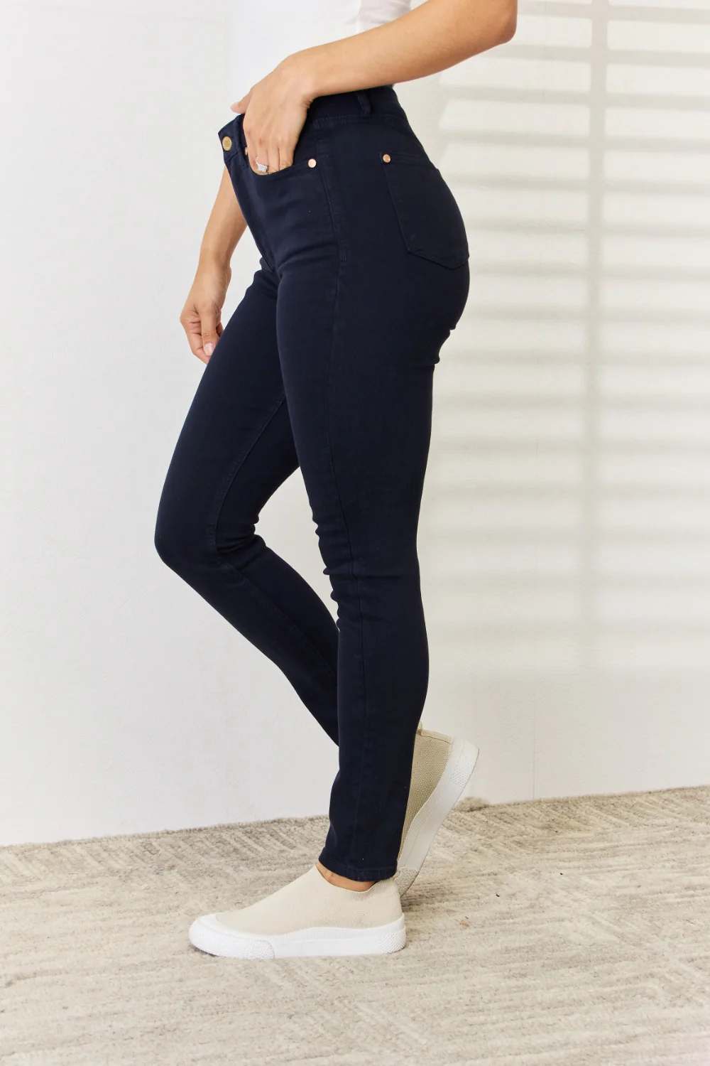 Judy Blue Full Size Garment Dyed Tummy Control Skinny Jeans - Lositime