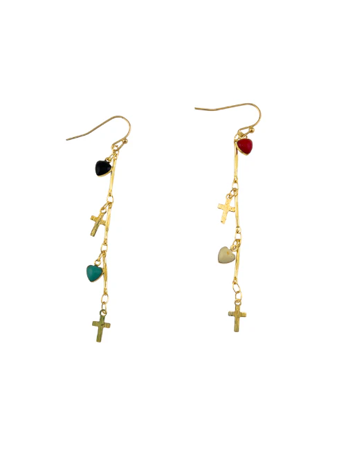 Faith & Hearts Earrings - Lositime