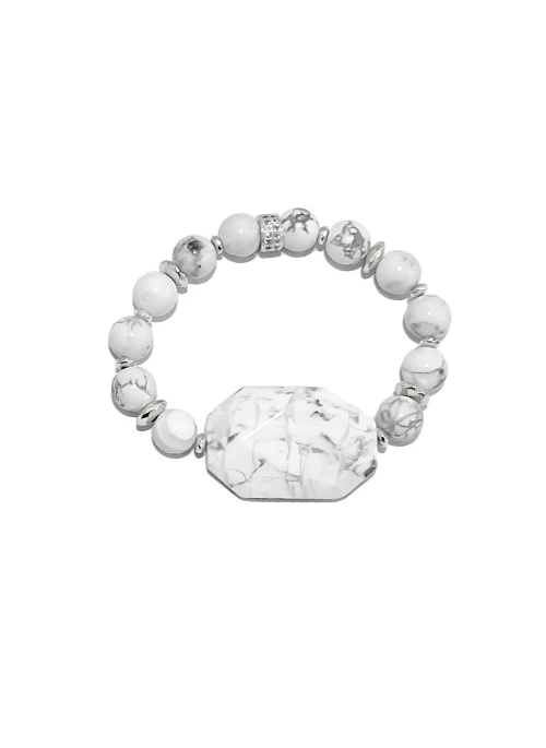 Gigi Howlite Bracelet Gold or Silver - Lositime