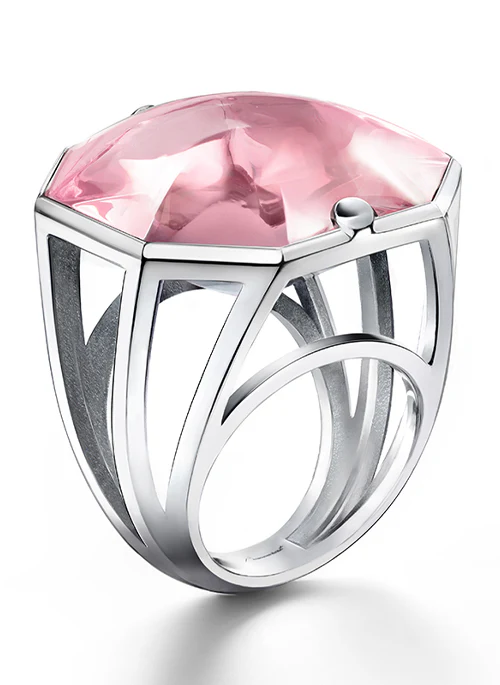 L'ILLUSTRE Large Crystal Ring - Lositime