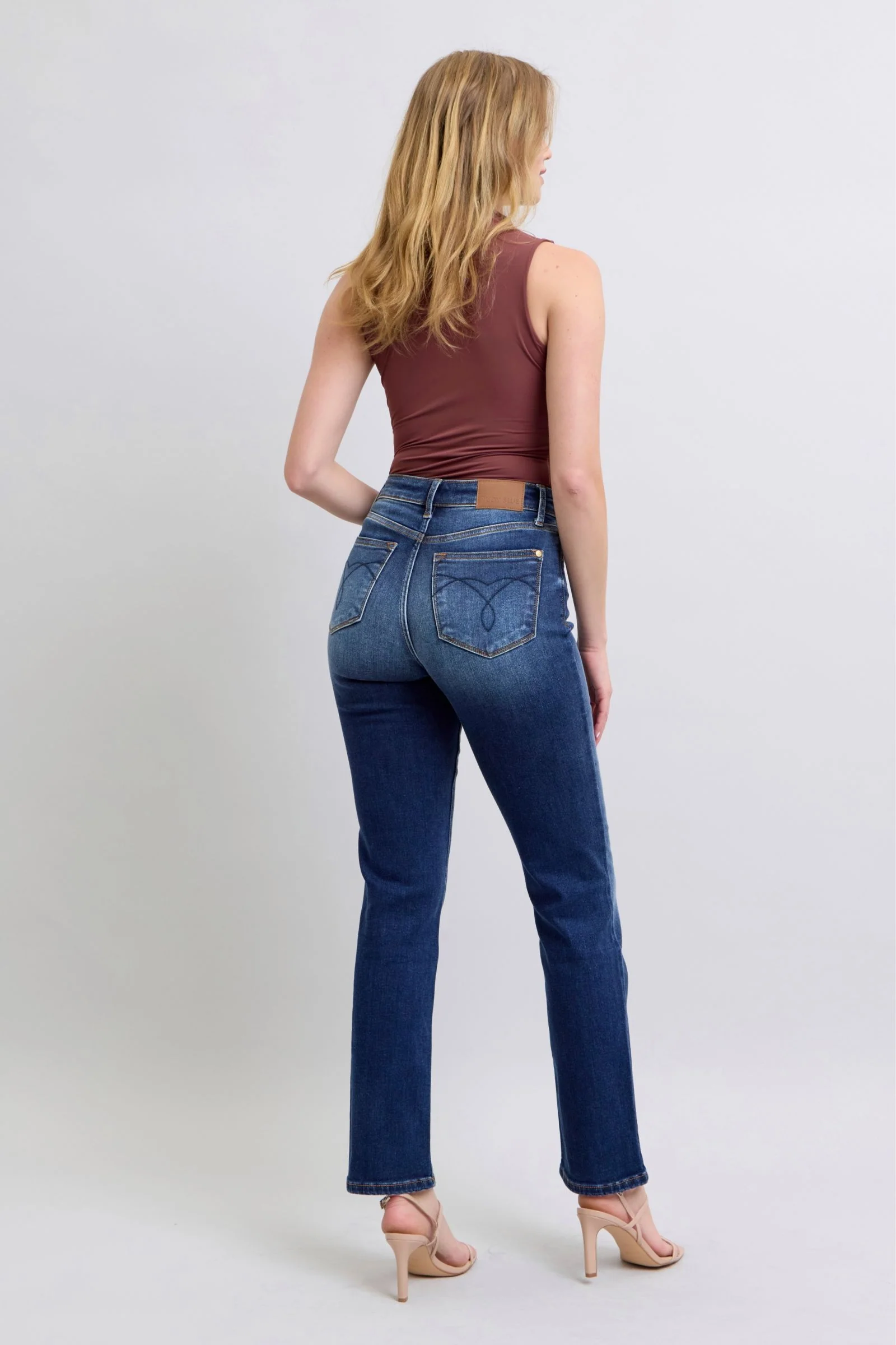 Judy Blue Full Size Washed Straight Leg Jeans with Pockets - Lositime