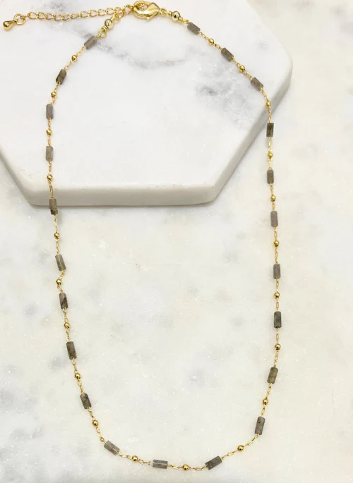 Reese Tiny Gemstone Necklace - Lositime
