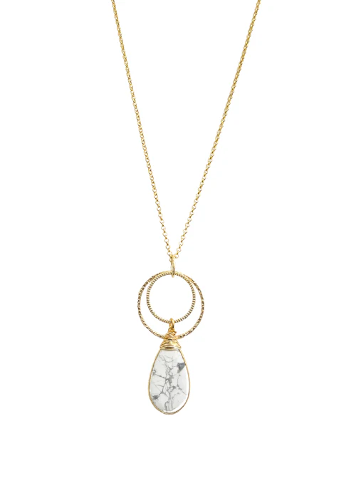 Jennie Howlite Necklace - Lositime