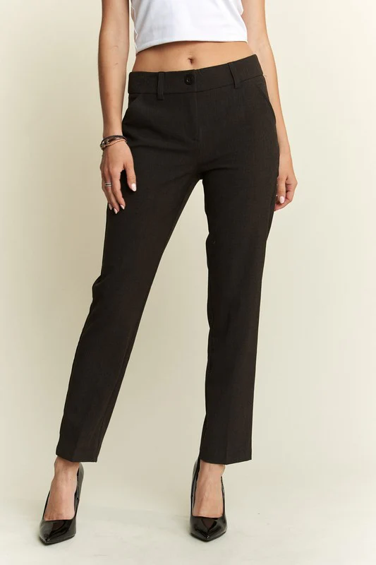 ADORA Zipper Skinny 2 Pockets Pants - Lositime